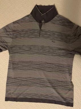 Men polo, knitted soft Bosideng (波司登），size L